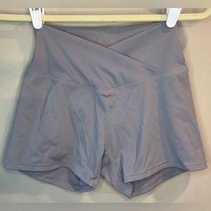 Gray yoga shorts